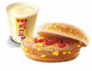 KFC菜单图片:嫩烤玉米鸡肉堡套餐()