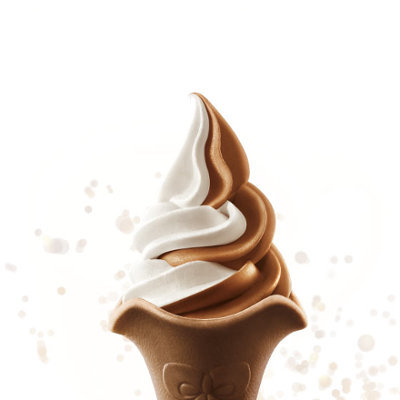 肯德基比利时巧克力双旋冰淇淋花筒,价格8.00元/个