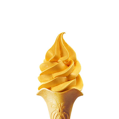 阿方索芒果冰淇淋花筒
