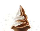 比利时巧克力双旋冰淇淋花筒