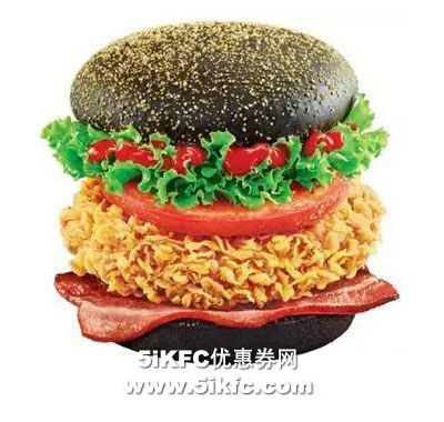 肯德基黑钻培根辣鸡腿堡,价格17.50元/个