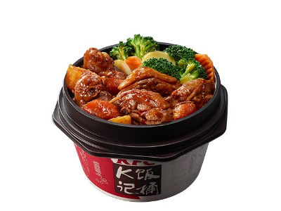 贵州香锅风味热辣鸡块饭