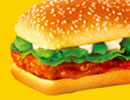 KFC菜单图片:新奥尔良烤鸡腿堡(New Orleans Roasted Burger)