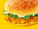 KFC菜单图片:香辣鸡腿堡(Zinger Burger)