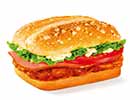 KFC菜单图片:培根烤鸡腿堡(Bacon Chicken Burger)