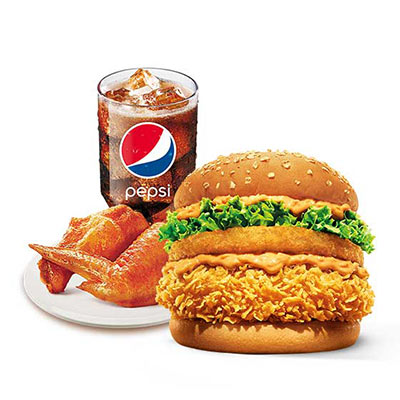 肯德基花生霸王双层堡套餐,价格33.00元/份