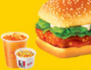 KFC菜单图片:新奥尔良烤鸡腿堡套餐(New Orleans Roasted Burger Combo)