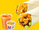 KFC菜单图片:墨西哥/老北京鸡肉卷套餐(Mexican/Dragon Twister Combo)
