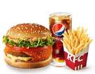 KFC菜单图片:厚菇素尊堡单人套餐()