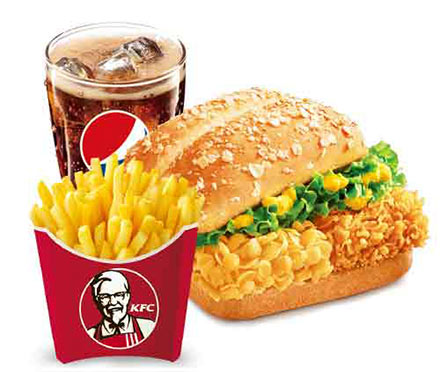 肯德基伴鸡伴虾堡特惠午餐套餐,价格24.00元/份