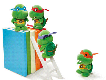 必胜客4款忍者神龟玩具
