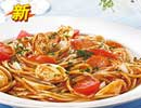 必胜客菜单价格图片:蛤蜊香肠煨豉汁意面(Spaghetti with Clam & Sausage in Tomato Sauce)